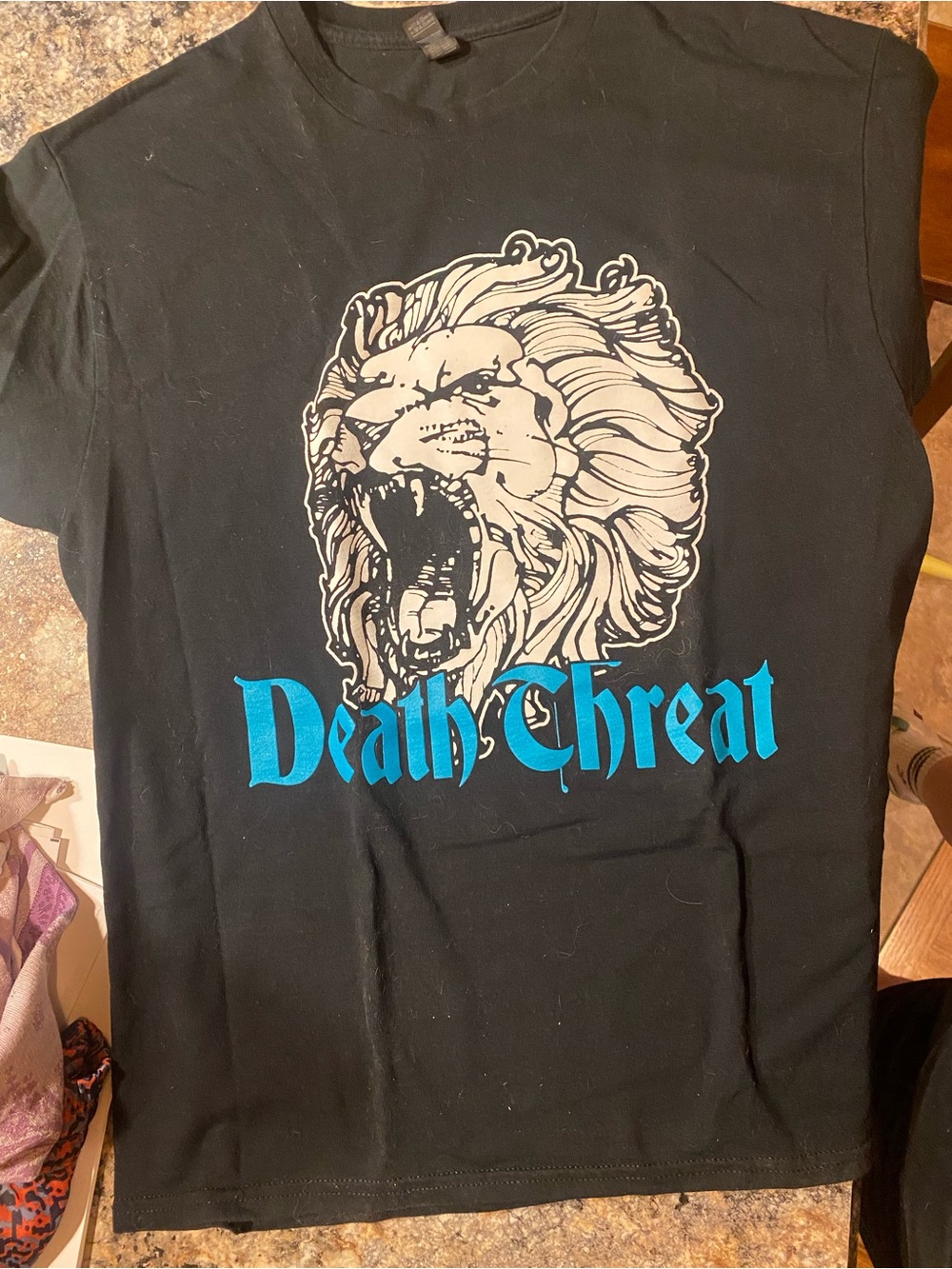 Gildan Black Death Threat Crewneck Tee CTHC